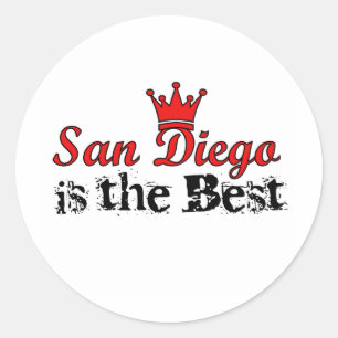 Krona San Diego Runt Klistermärke