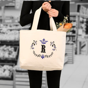 Krona-utandningsmonogram "R" Tygkasse