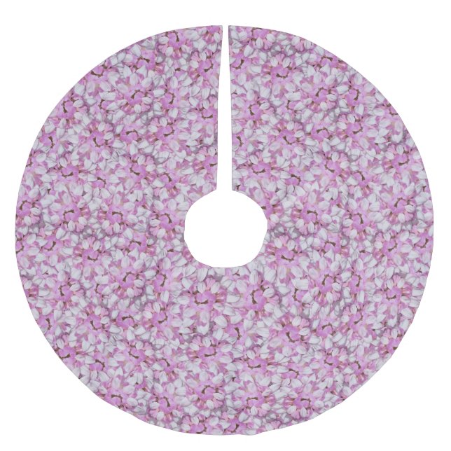 Krona Vetch Seamless Mönster Julgransmatta Borstad Polyester (Framsidan)