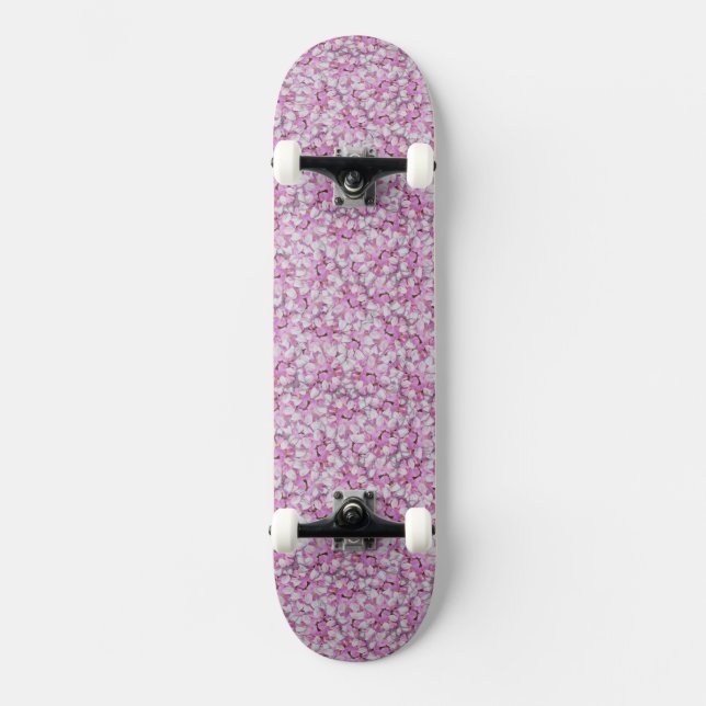 Krona Vetch Seamless Mönster Mini Skateboard Bräda 18,5 Cm (Framsida)