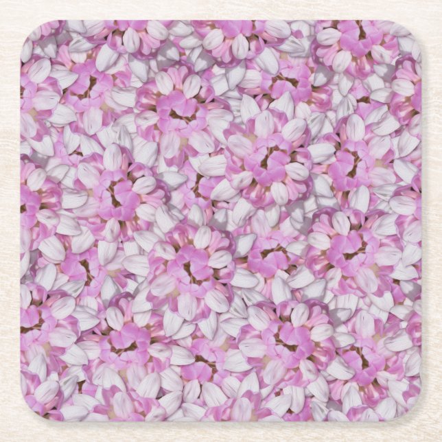 Krona Vetch Seamless Mönster Underlägg Papper Kvadrat (Framsidan)