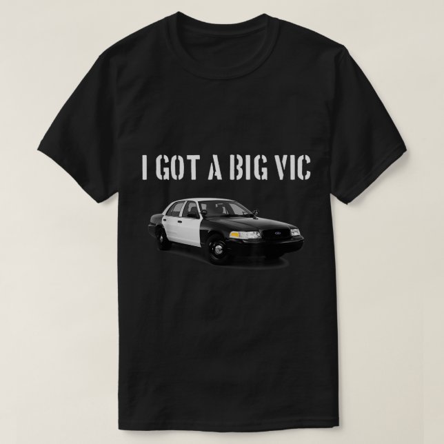 Krona Vic Funny P71 Punny bilentusiast T Shirt (Design framsida)