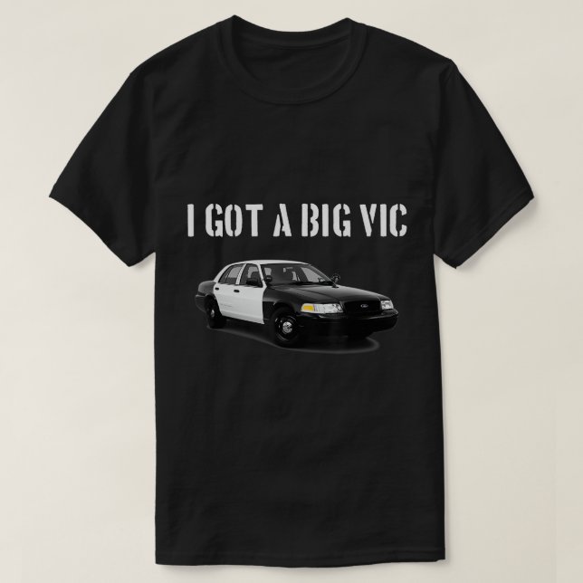 Krona Vic Funny P71 Punny Car Enthusiast T-Shirt (Design framsida)