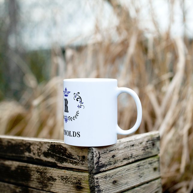 Krona WAN Brev R Personlig Kaffemugg (Skapare uppladdad)