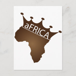 krönad afrika vykort
