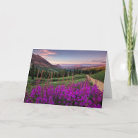 Krönad Butte för vildblommasoluppgång |, Colorado