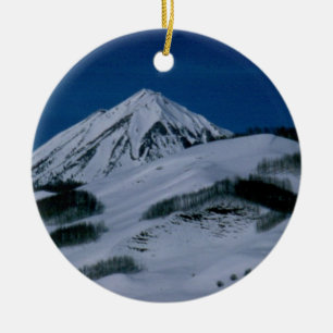 Krönad Butte Julgransprydnad Keramik