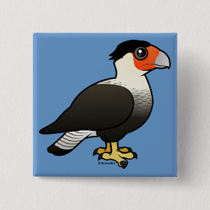 Krönad Caracara Knapp