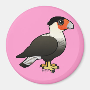 Krönad Caracara Magnet