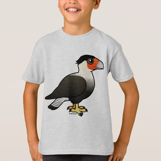 Krönad Caracara T-shirt (Framsida)