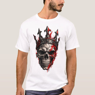 Kronad Dödskalle T Shirt