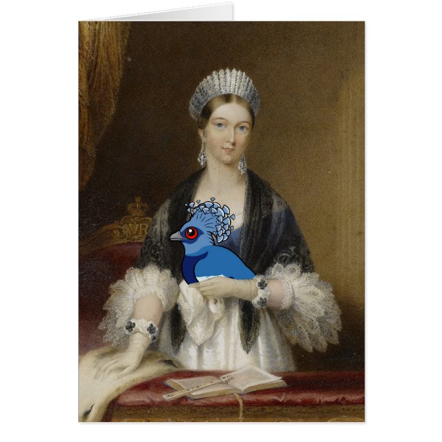 Krönad duva för drottning Victoria OBS Kort (Framsidan)