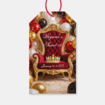 Kronad i guld kunglig födelsedagsfest