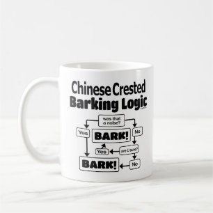 Krönad kines skälla logik kaffemugg