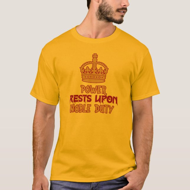 Kronad kunglig styre t shirt (Framsida)