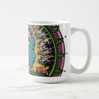 "Krönad" original- konstverkmugg av Maggie Kaffemugg