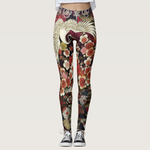 Krönade kranblommar leggings