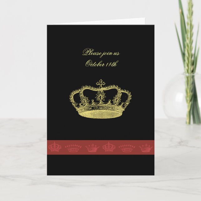 Kronadesigner Inbjudan (Framsida)