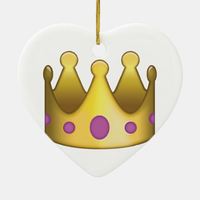 Kronaemoji Julgransprydnad Keramik (Baksidan)