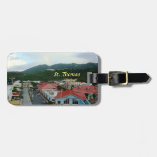 Kronafjärd, St Thomas, USVI-bagagemärkre Bagagebricka