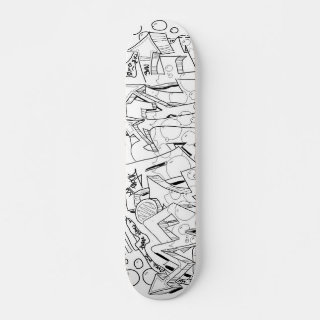 kronagasbrännaren stiger ombord skateboard bräda 21,5 cm (Framsida)