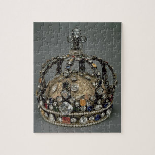Kronan av Louis XV, 1722 (förgyllt silver, replac Pussel