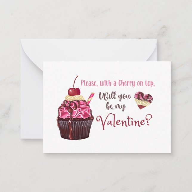 Kronan på tårtan anteckningskort (Framsida)