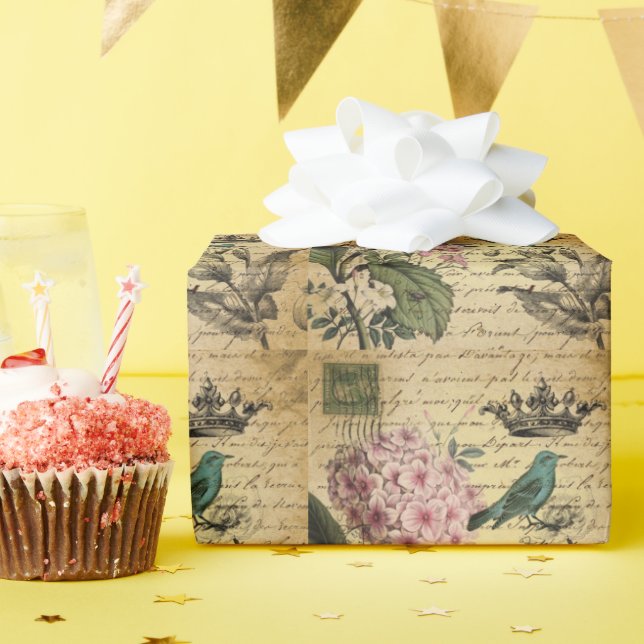 kronan skrivar botanisk vanlig presentpapper (Födelsedagsfest)