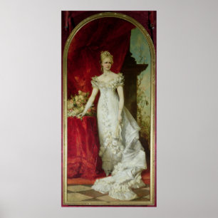 KronaPrincess Stephanie av Belgien Poster