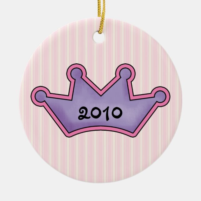 Kronaprydnad Julgransprydnad Keramik (Framsidan)