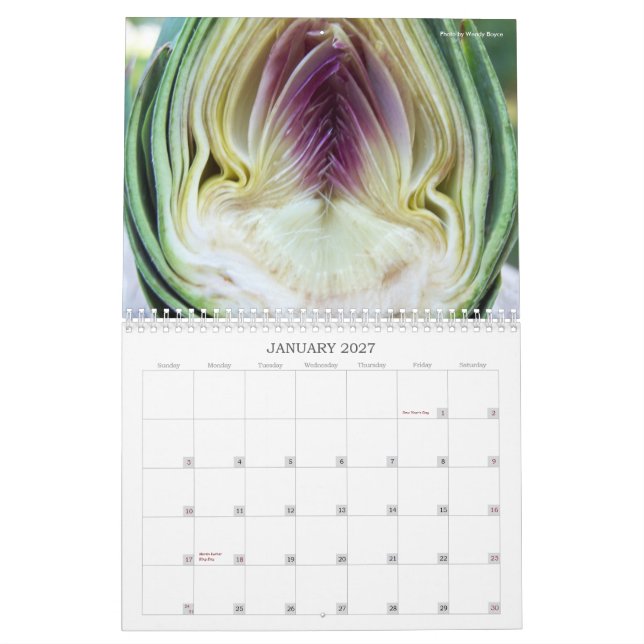 Kronärtskockafotokalender 2011 kalender (Jan 2027)