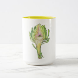 Kronärtskockaskiva 2 tonar mugg (1 av uppsättning