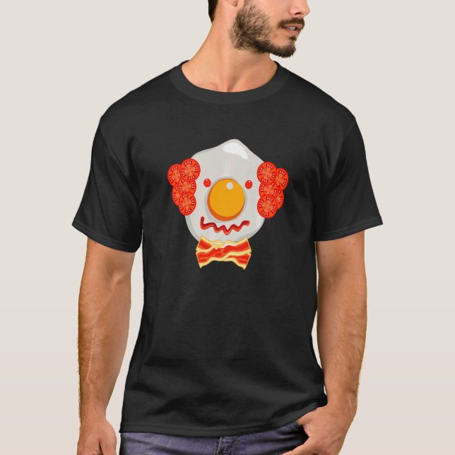 Kronat ägg med bacon och tomat t shirt (Framsida)