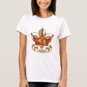 Kronbanner Drottning Mormor T-Shirt