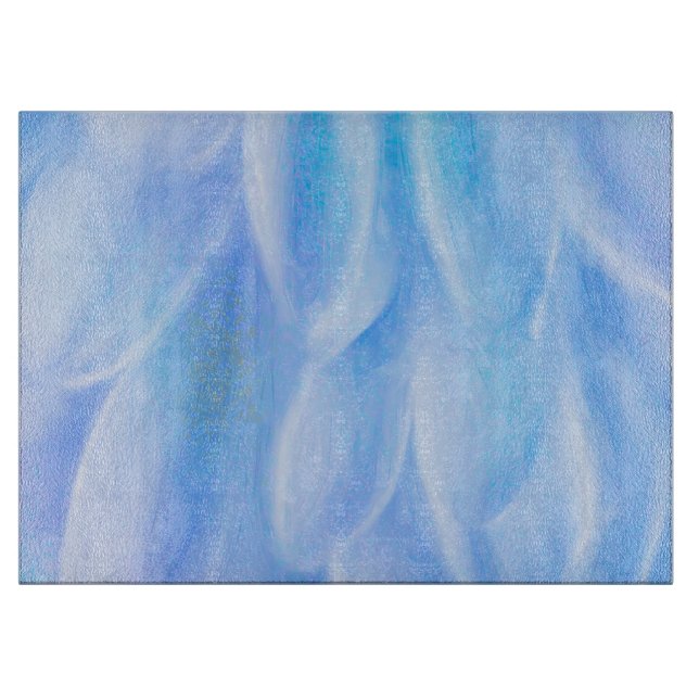 Kronblad Dekorativ glasskärbräda 15"x11" (Framsidan)