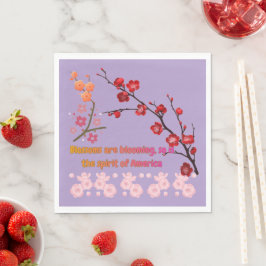 Kronblad i rosa harmoni blek lila pappersservett