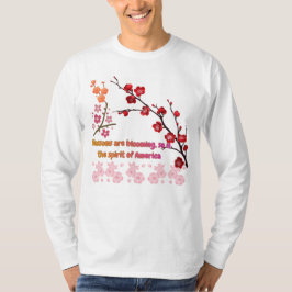 Kronblad i rosa harmoni vit t shirt