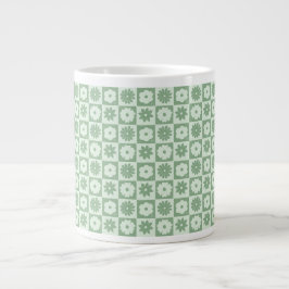 Kronblad i tystnad 03. Blommönster. Jumbo Mugg
