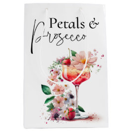 Kronblad och Prosecco Blommig Bröllopsfest Brunch