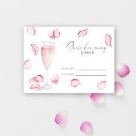 Kronblad och Prosecco - gissa hur många kyssar Tilläggskort