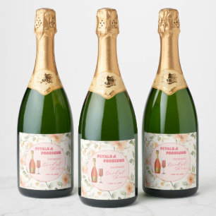 Kronblad och Prosecco Guld Blommig Bröllopsfest