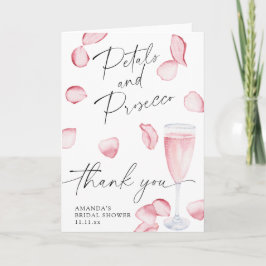 Kronblad och Prosecco - tack bröllopsdusch