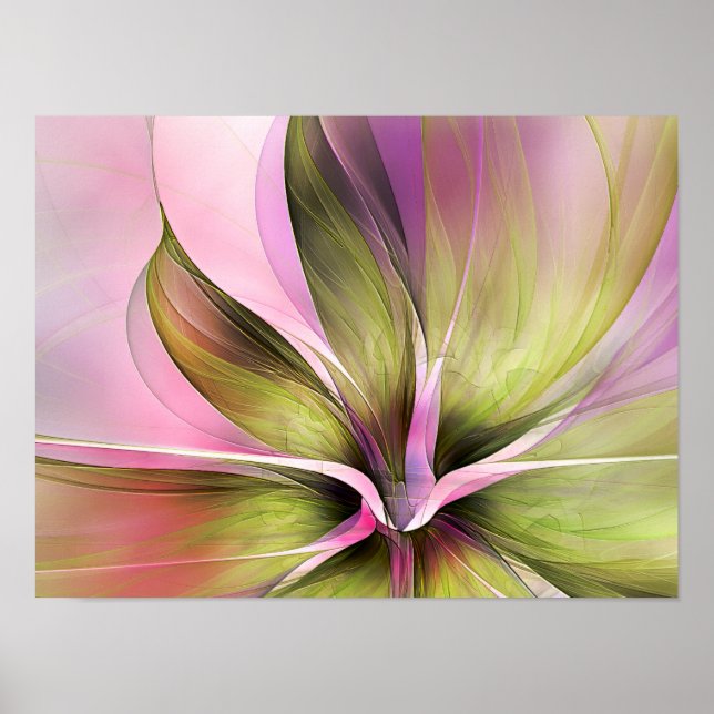 Kronblad överflöd Zart Genomskinligt Blomma Poster (Framsidan)