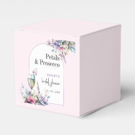 Kronblad & Prosecco Blomsterbåge Bröllopsdusch Presentaskar