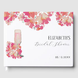 Kronblad & Prosecco Bröllopsfest Rosa Gästböcker