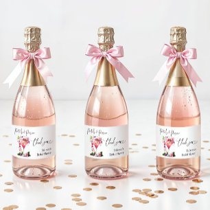 Kronblad & Prosecco Rosa Blommig Bröllopsfest