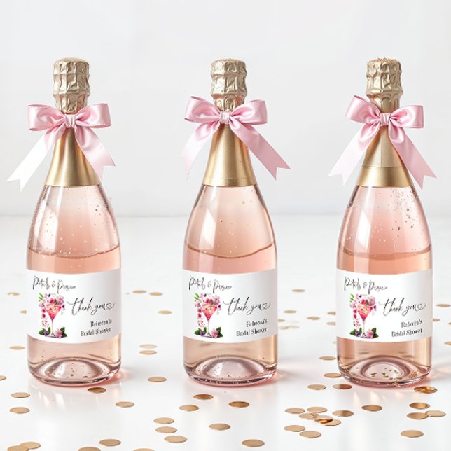Kronblad & Prosecco Rosa Blommig Bröllopsfest (Skapare uppladdad)