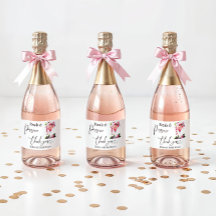 Kronblad & Prosecco Rosa Rosa Blommig Bröllopsdusc