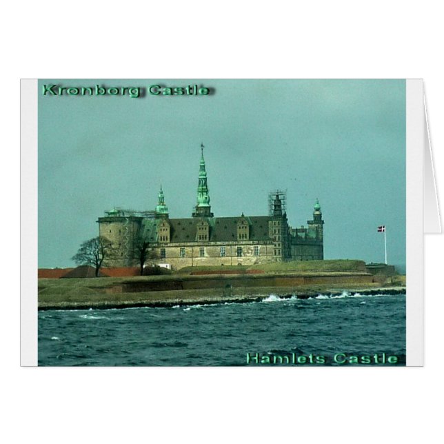 Kronborgs Castle Hamlets Castle i Danmark Hälsningskort (Framsidan Horizontal)