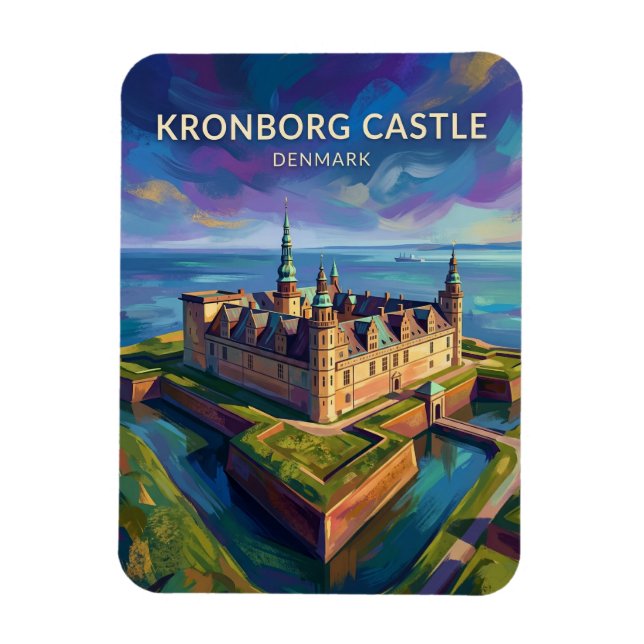 Kronborgs slott Danmark Magnet (Vertikal)